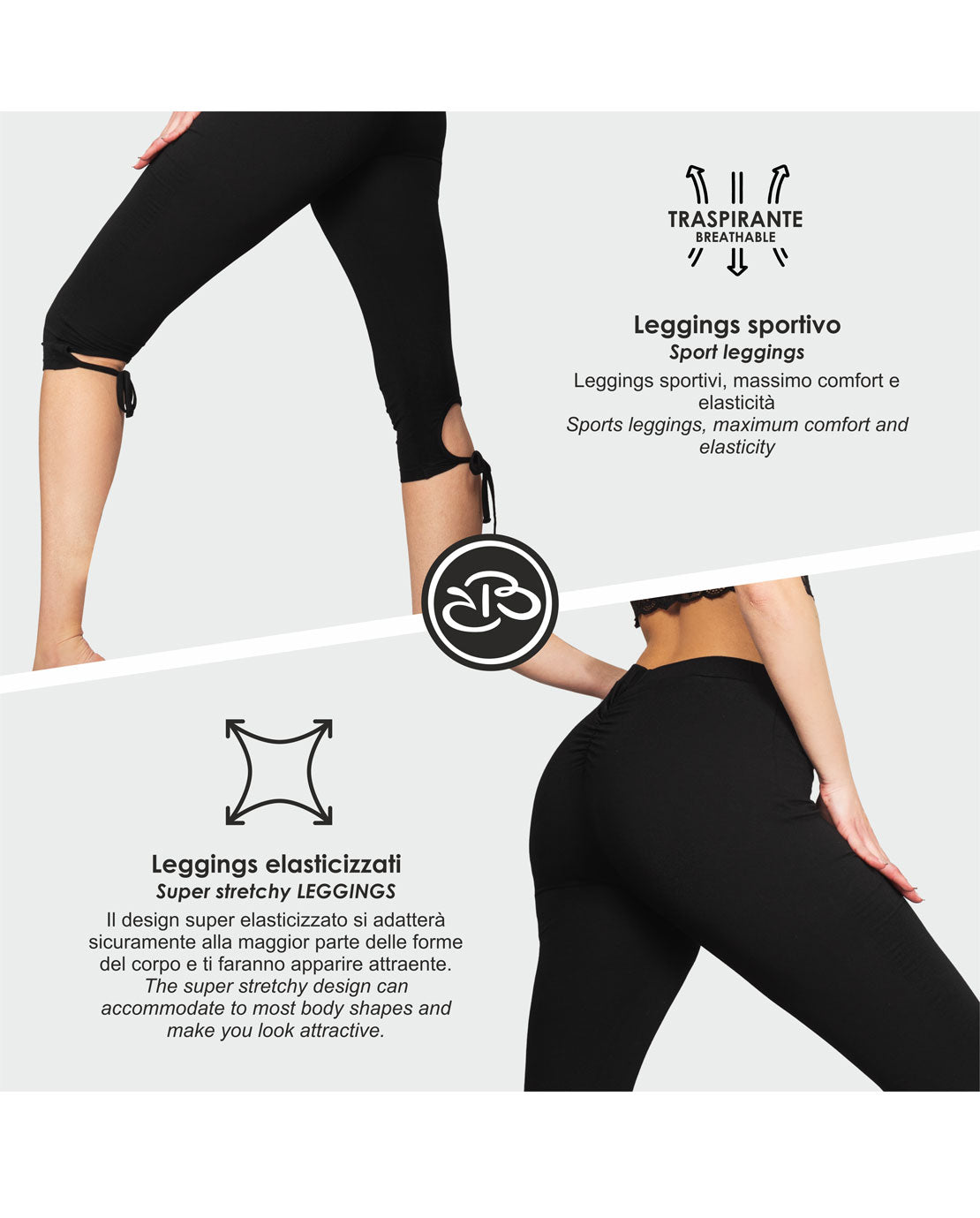 Leggings Estivi Donna Elasticizzati in Viscosa Renato Balestra- Barbara1