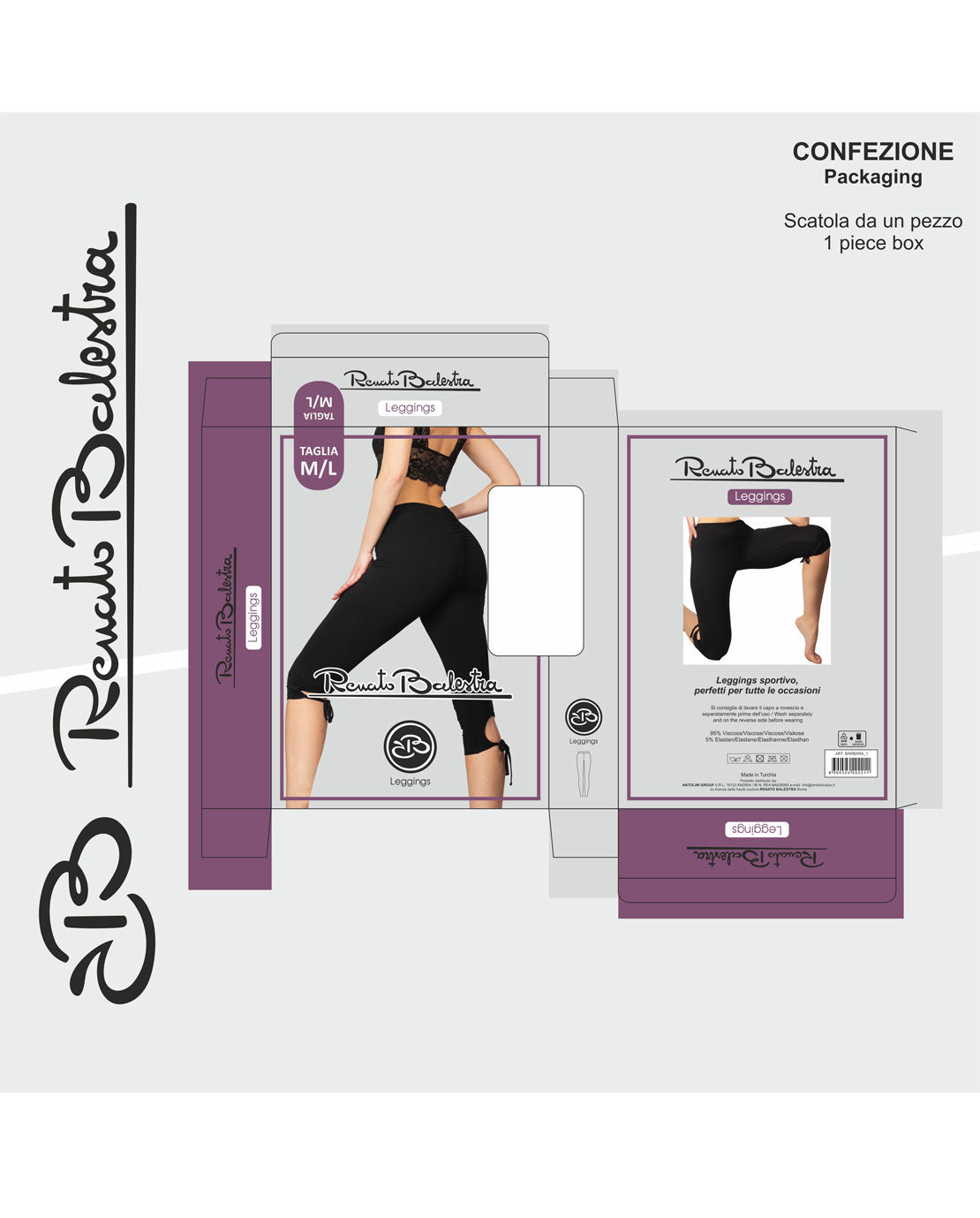 Leggings Estivi Donna Elasticizzati in Viscosa Renato Balestra- Barbara1