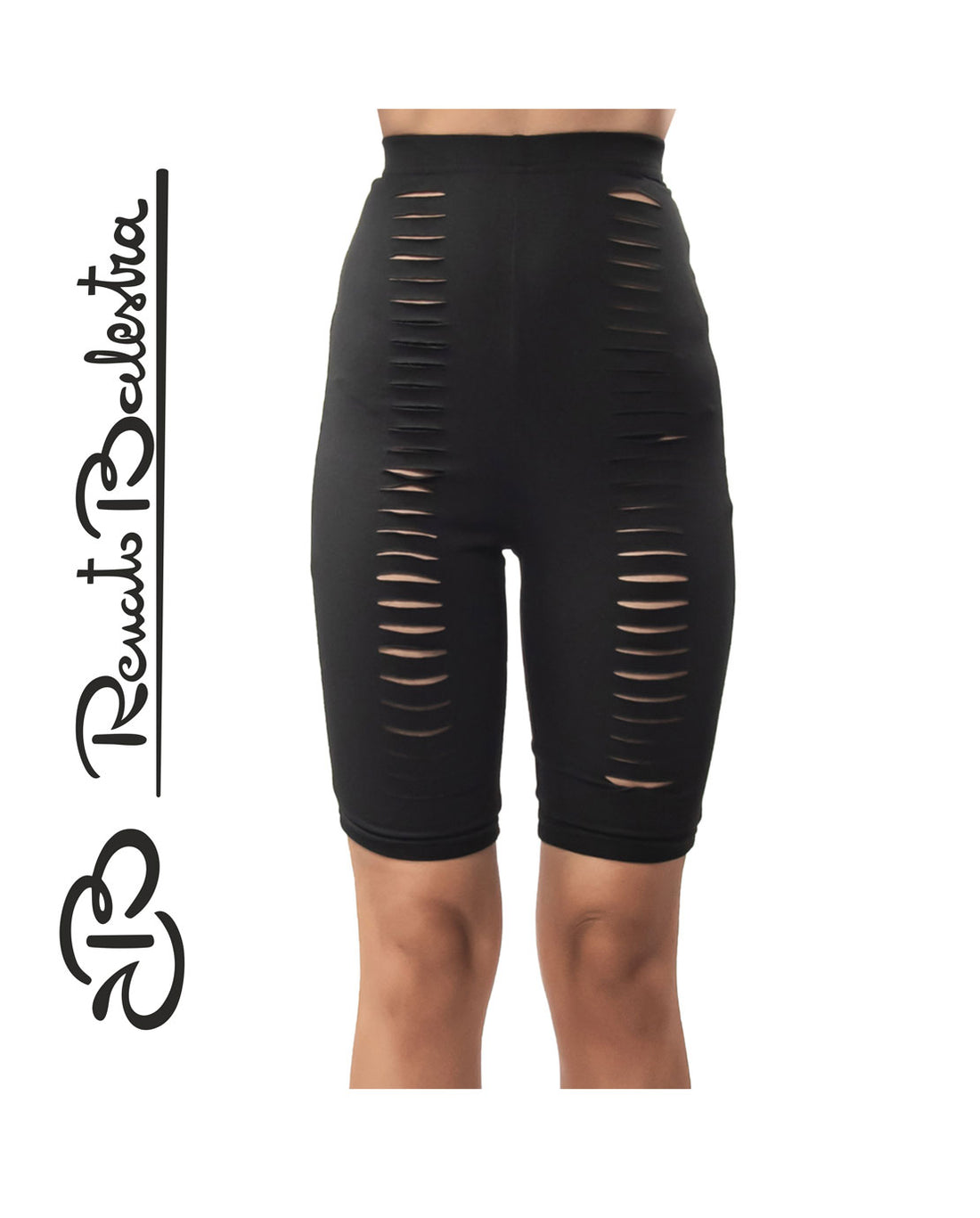 Pantaloncino Sportivo Elasticizzato Strappato in Viscosa Renato Balestra- Micaela1