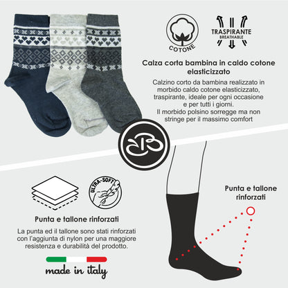 Calze Invernali Bambina Renato Balestra (6 Paia)- RB2L60 SALIMA