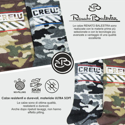 Calze Invernali Bambino Renato Balestra (6 Paia) - RB2K24/RB2K25 CREW