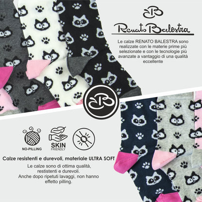 Calze Invernali Bambina Renato Balestra (6 Paia)- RB2K62/RB2K63 GATTINI