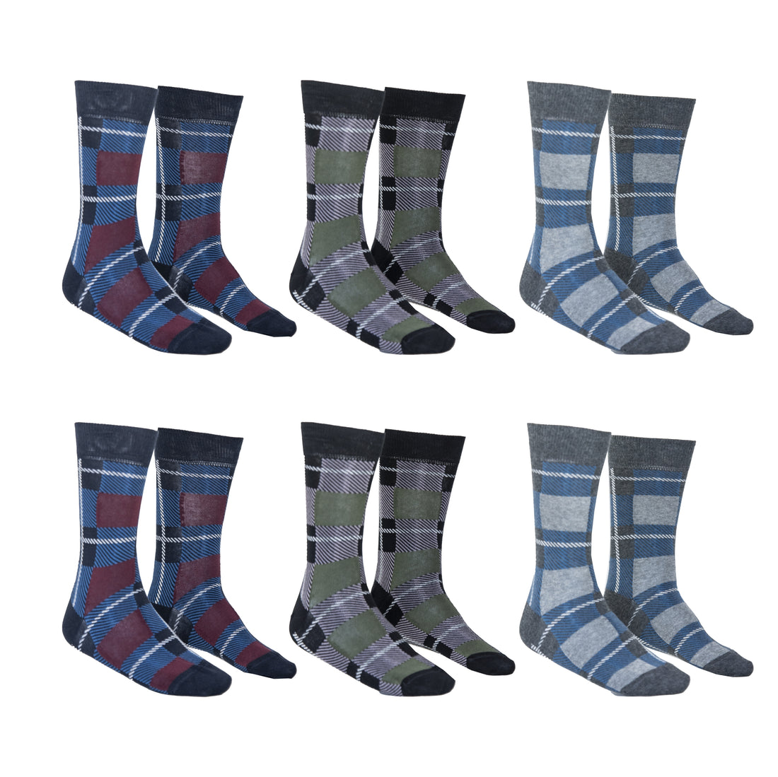 Calze Invernali Uomo Fantasia Tartan Basse Renato Balestra (6 Paia)