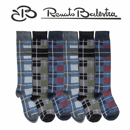 Calze Invernali Uomo Tartan Alte Renato Balestra (6 Paia)