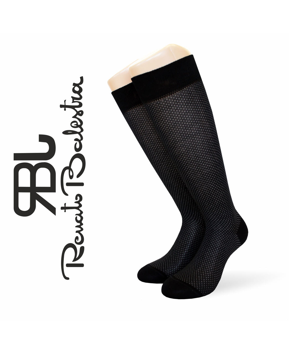Calze Lunghe Uomo Filo Scozia Micro Pois (6 paia) - RBJ4781 Ghedi classico