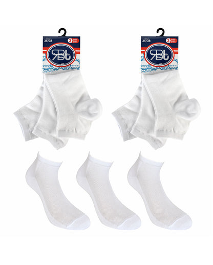 Calze Corte alla Caviglia Traspiranti Filo Scozia Unisex (6 paia) - RBJ5CA00